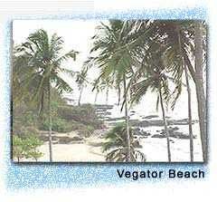 Vegator Beach in Mapusa, Goa